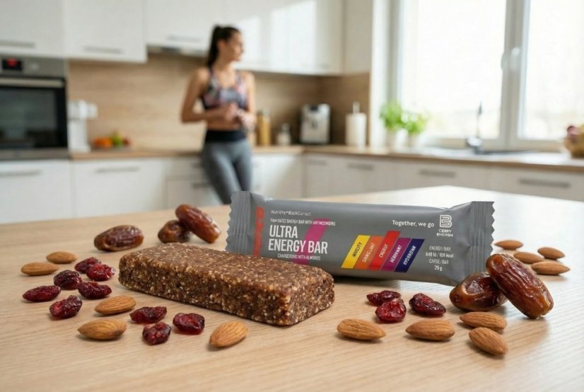 Energetická tyčinka ULTRA ENERGY BAR 40g Brusinka - Počet ks: 30