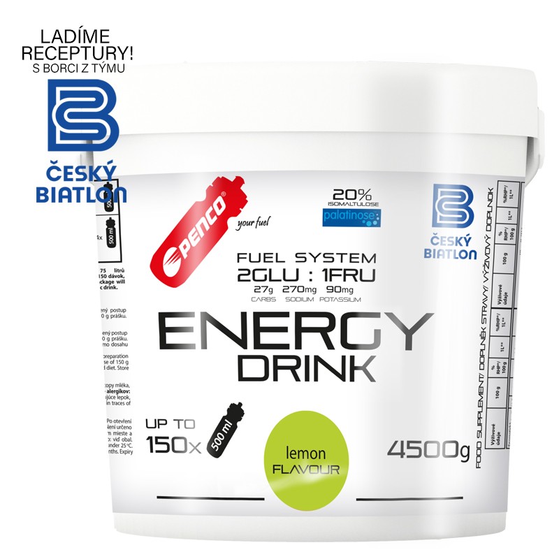 Iontový nápoj ENERGY DRINK Citron - Velikost balení: 900g