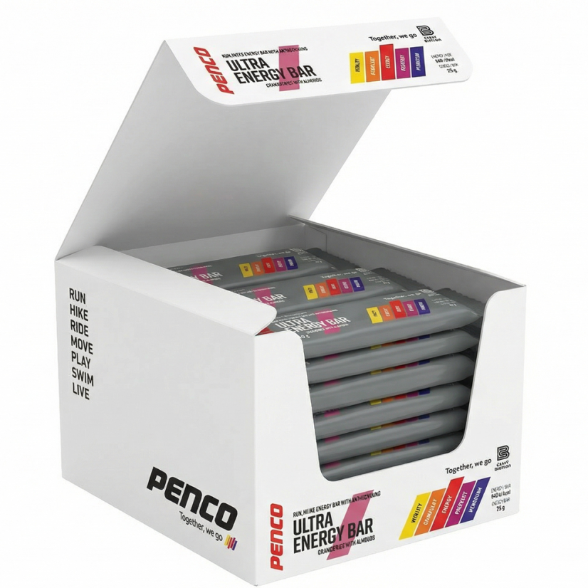 Energetická tyčinka ULTRA ENERGY BAR 40g Brusinka - Počet ks: 30