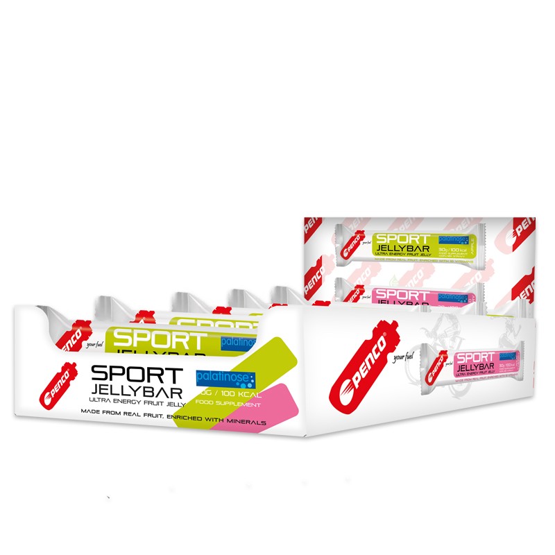 Energetická tyčinka SPORT JELLYBAR 30g Zelené jablko - Počet ks: 20