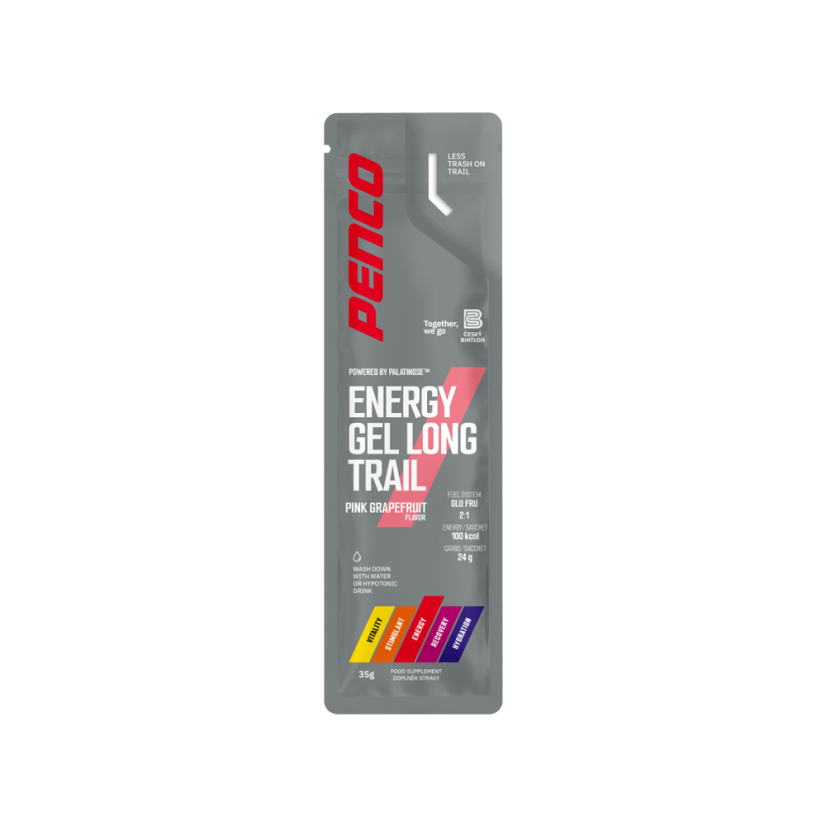 Energetický gel LONG TRAIL 35g Růžový grep