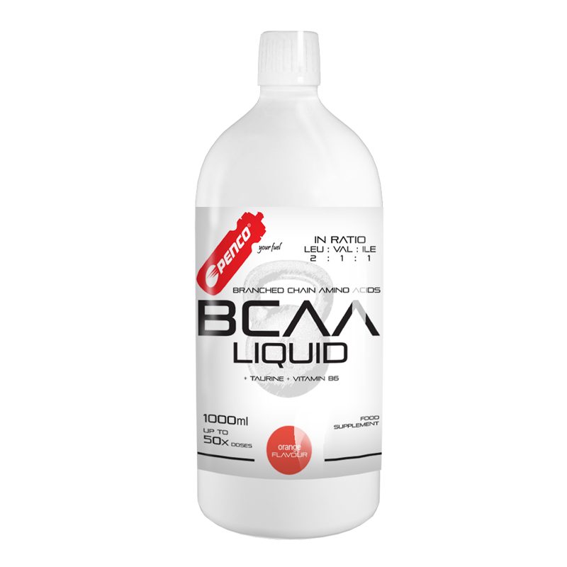 Aminokyseliny BCAA LIQUID 1000ml Pomeranč