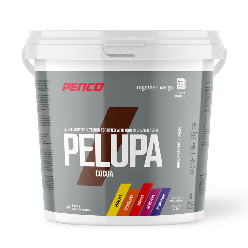 Bezlepková kaše PELUPA Kakao - Velikost balení: 3000g