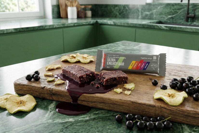 Energetická tyčinka ULTRA ENERGY BAR 40g Jablko - Počet ks: 30