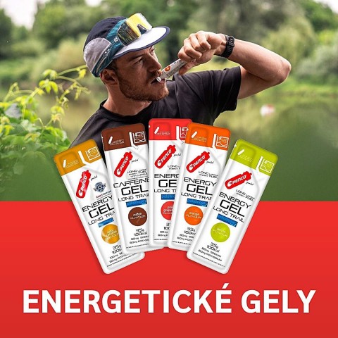 Honza Procházka konzumuje energetický gel v reklamě Penco